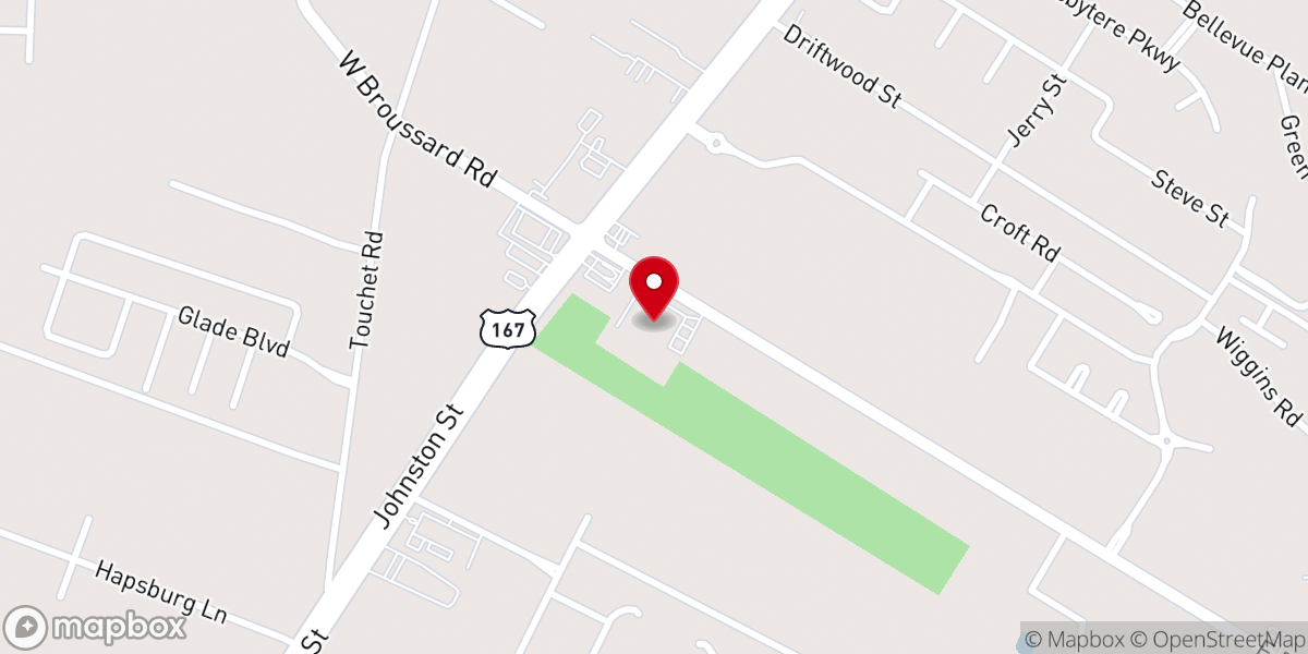 Map showing location of Trinity Bible Church