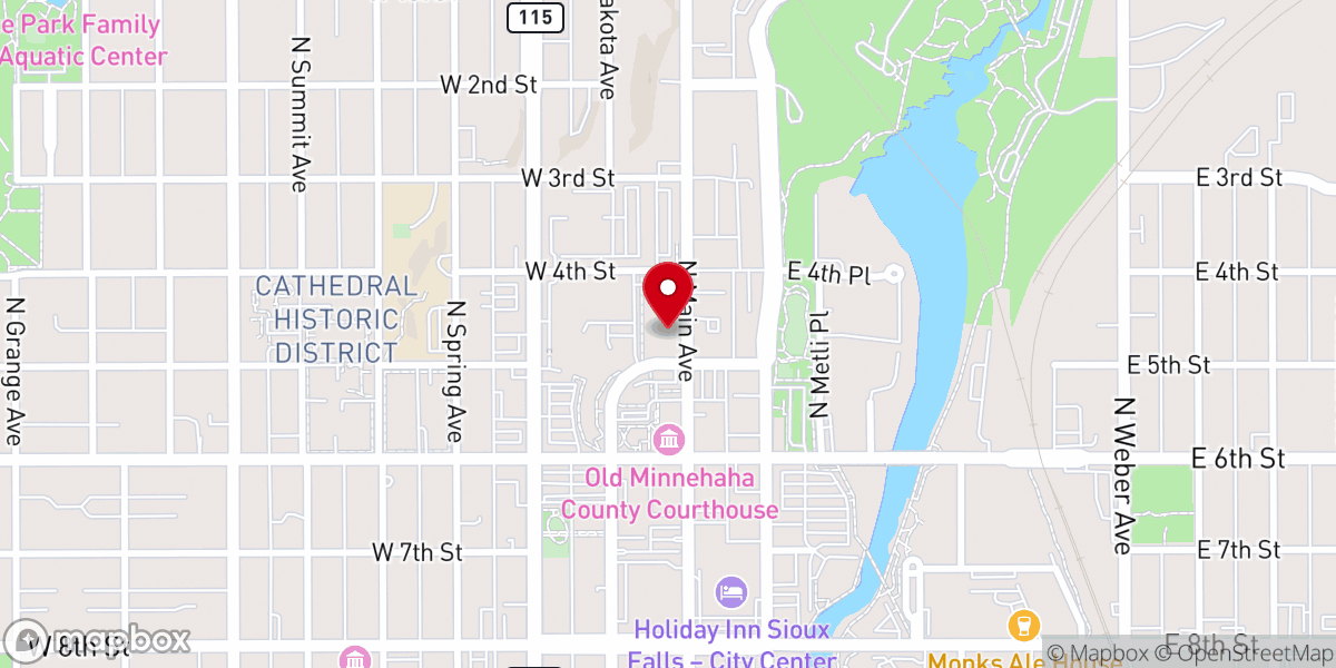 Map showing location of Church on the Street