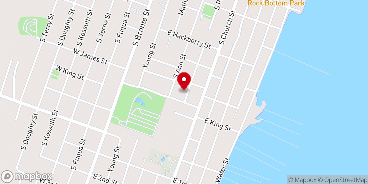 Map showing location of 1119 N. Pearl Street