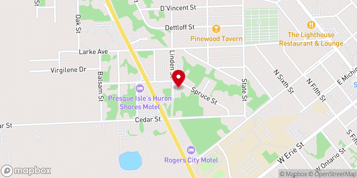 Map showing location of Calvary Bible Church