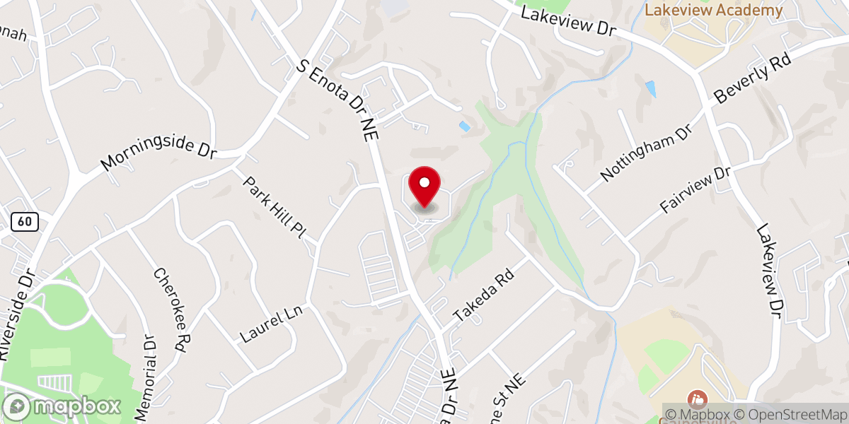 Map showing location of First Presbyterian Church