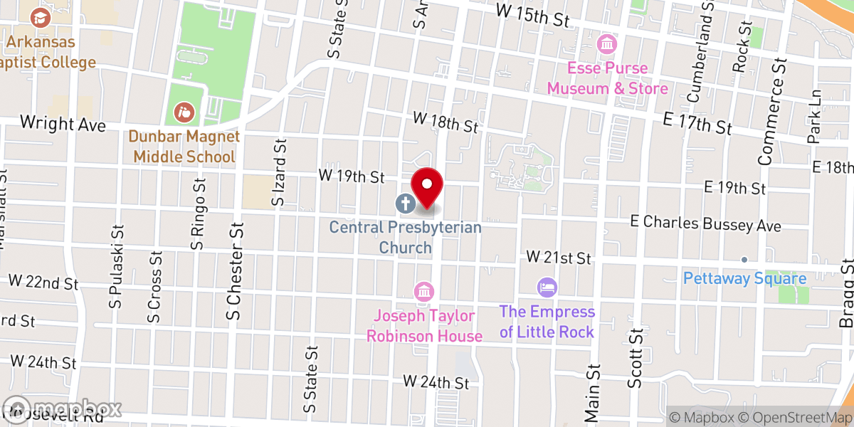 Map showing location of Faith Temple Full Gospel Deliverance Center