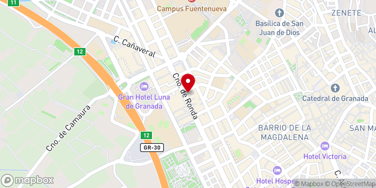 Map showing location of Misioneras de Cristo Sacerdote
