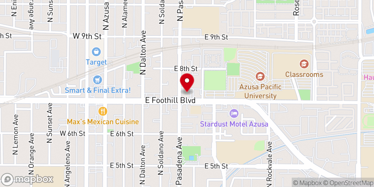 Map showing location of Saint Frances of Rome Church