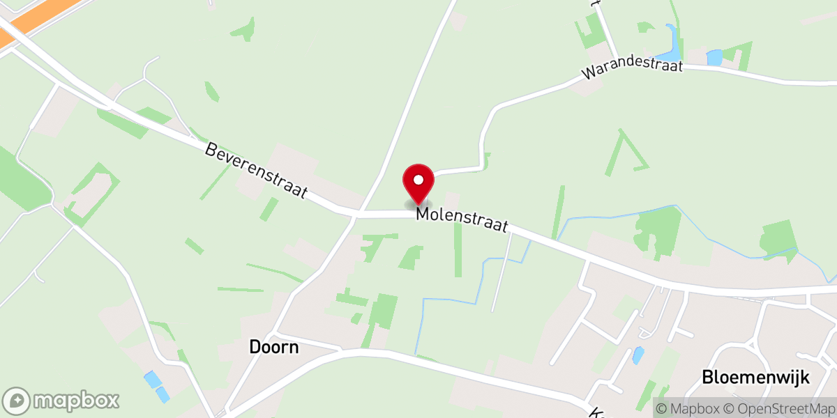 Map showing location of Kapel - Herinnering aan het 95 jarig bestaan van de boerinnenbond