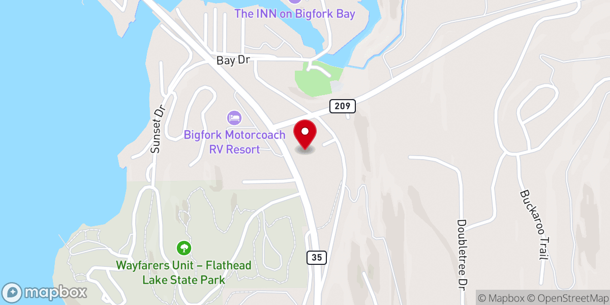 Map showing location of Bethany Lutheran Church