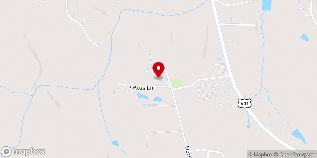 Map showing location of Northwood Baptist Church