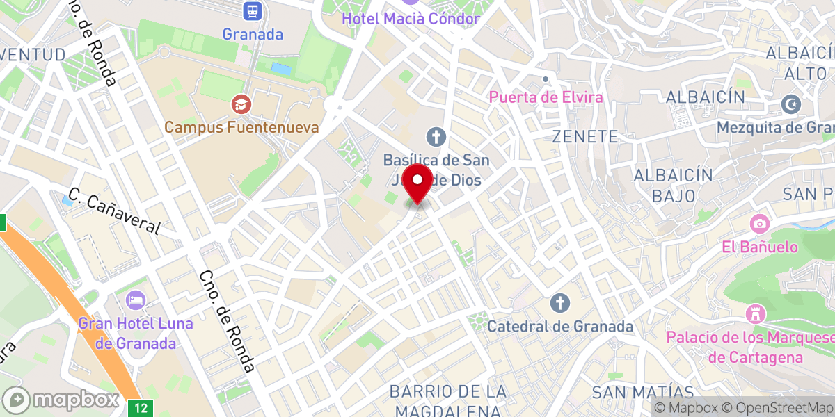Map showing location of Terraza Monasterio