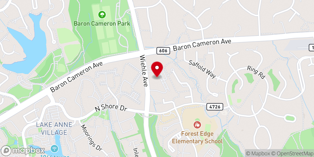 Map showing location of Saint Thomas à Becket Catholic Church