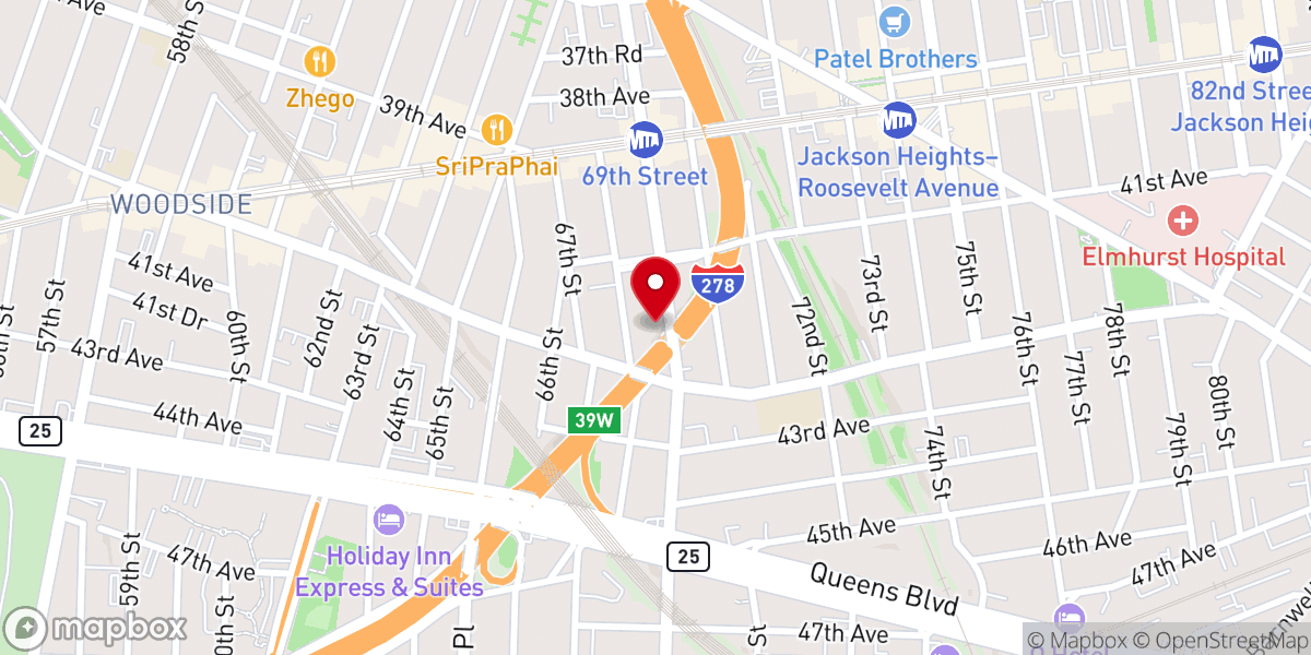 Map showing location of The Glorious Church of Queens