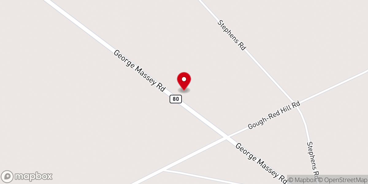 Map showing location of Noah's Ark Baptist Church