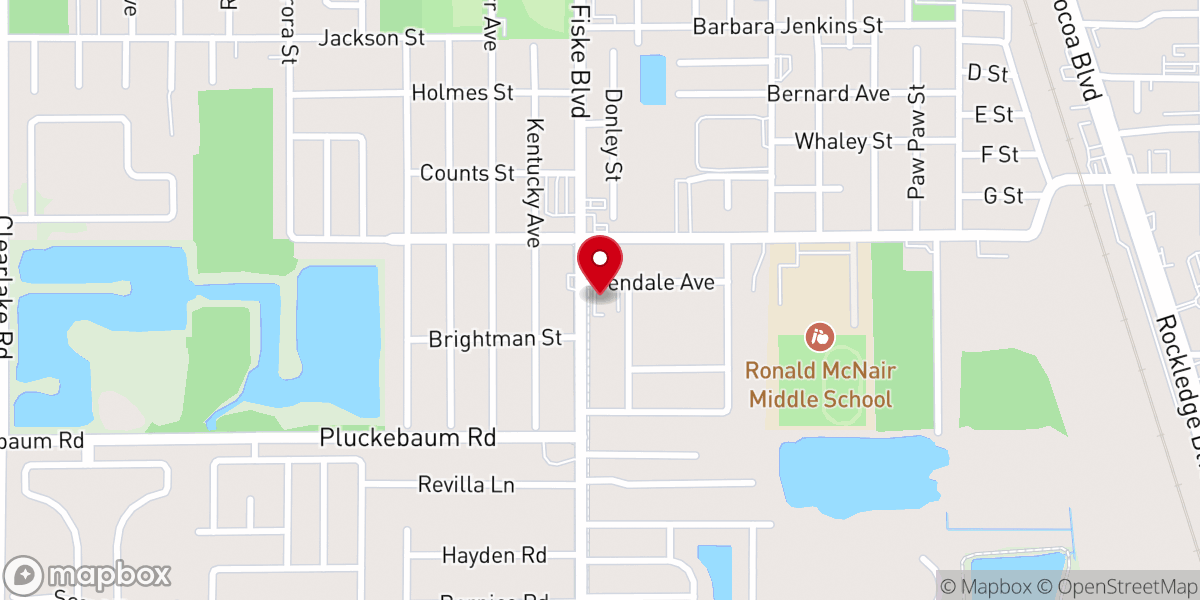 Map showing location of Empowerment Ministries Church
