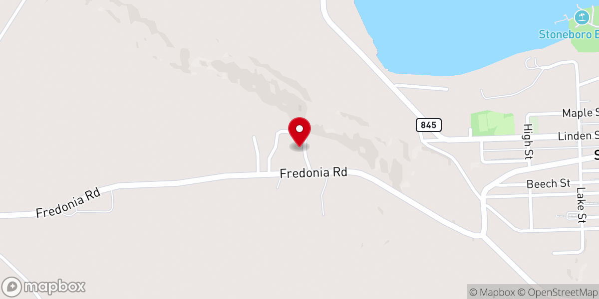 Map showing location of Wesleyan Methodist Campground