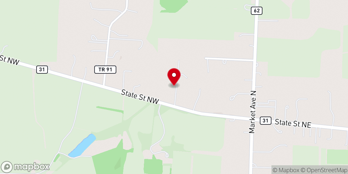 Map showing location of Pursuit Friends Church