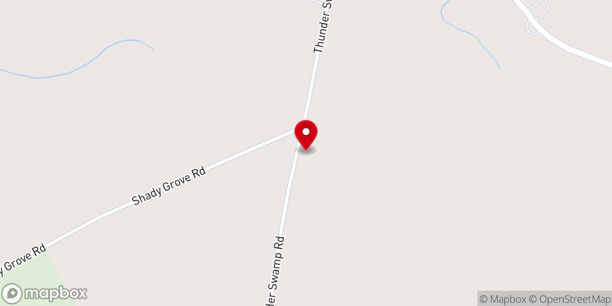 Map showing location of Shady Grove Missionary Baptist