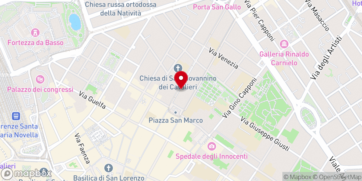 Map showing location of Ex convento di San Marco