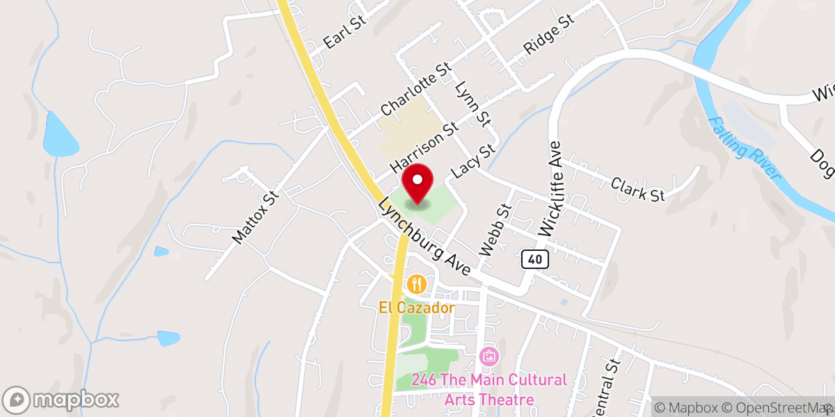 Map showing location of Brookneal
