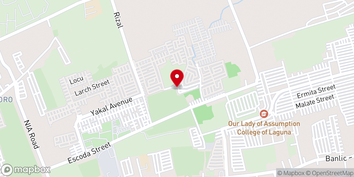 Map showing location of Bible Baptist Church of Mabuhay City