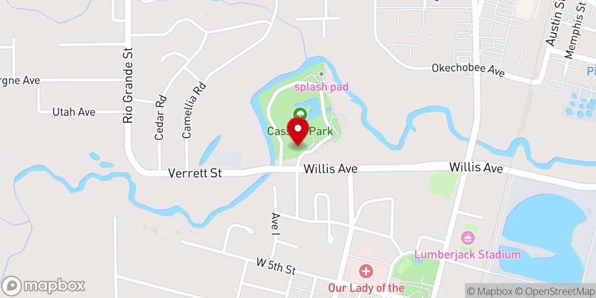 Map showing location of Cassidy Park