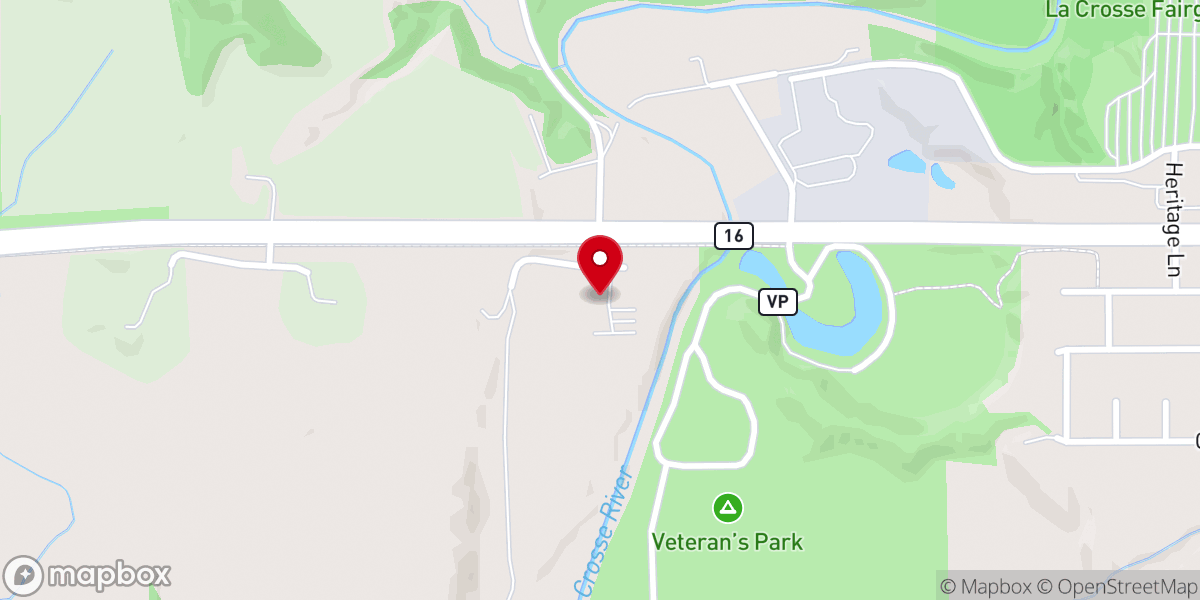 Map showing location of Prince of Peace Lutheran Church
