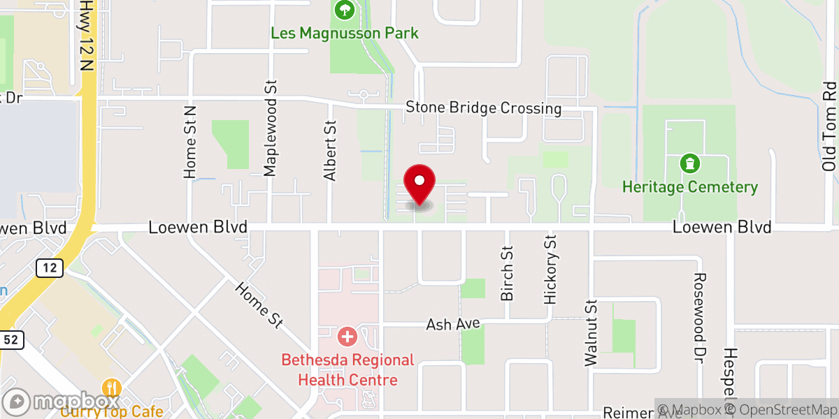 Map showing location of Crossview Church