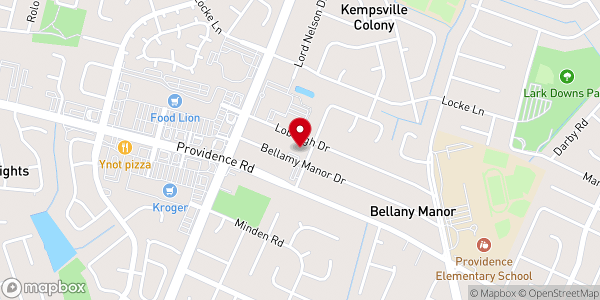 Map showing location of Suburban Christian Church