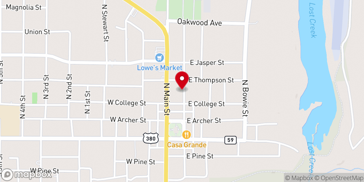 Map showing location of Cross Tire & Automotive