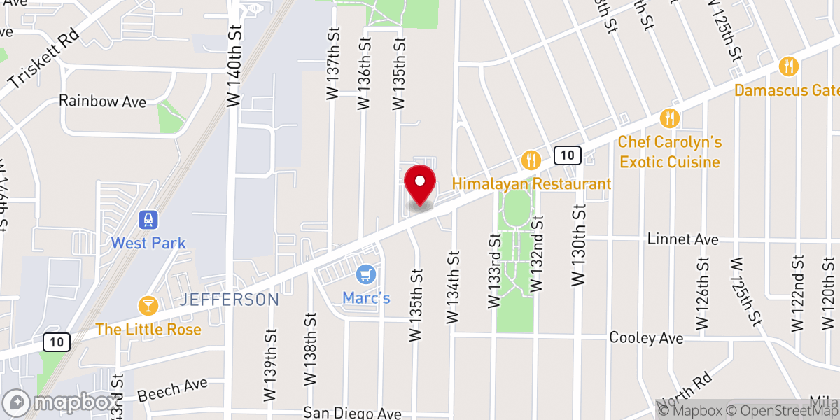 Map showing location of Sisters of Jesus Christ Ministry
