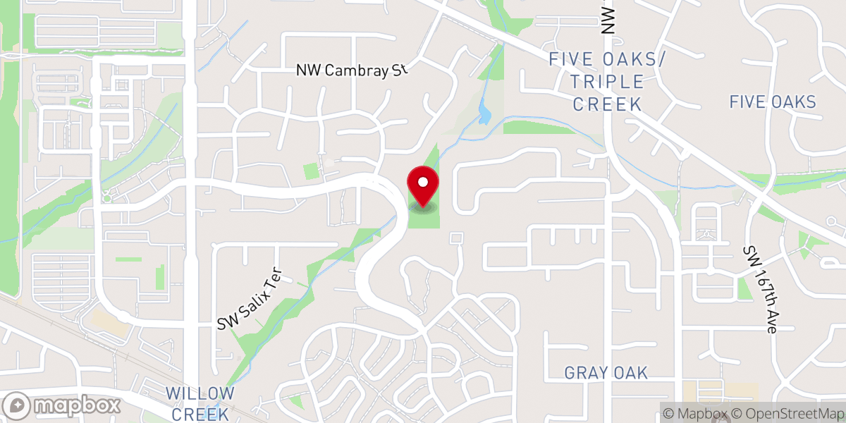 Map showing location of Zion Christian Reformed Church