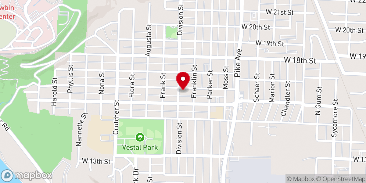 Map showing location of Fuller Chapel Primitive Baptist Church