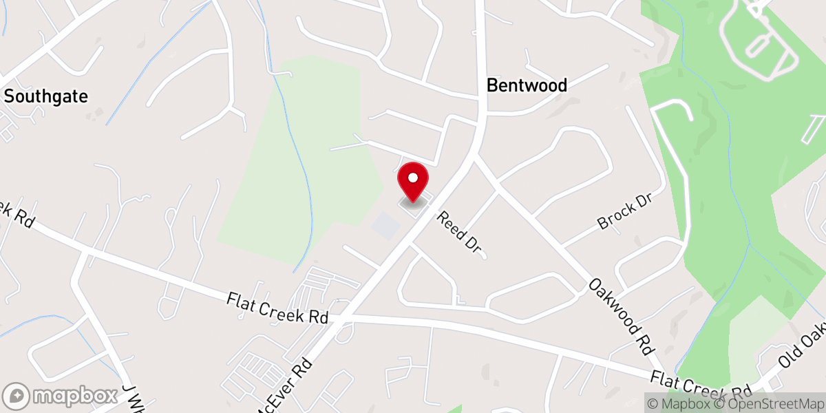 Map showing location of Cornerstone Tabernacle