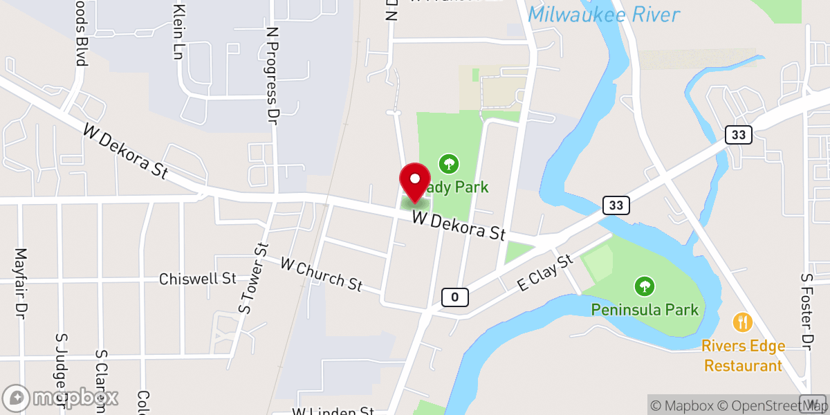 Map showing location of Parkside Community United Church of Christ