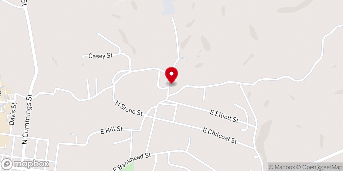 Map showing location of Shiloh Christian Methodist Episcopal Church