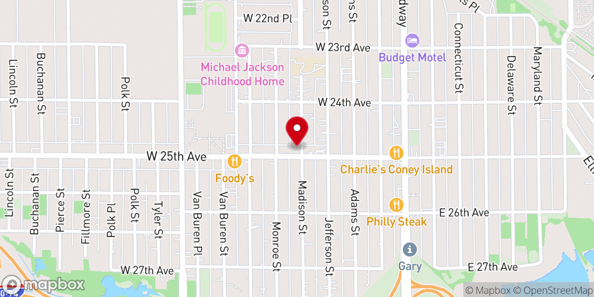 Map showing location of True Faith Church