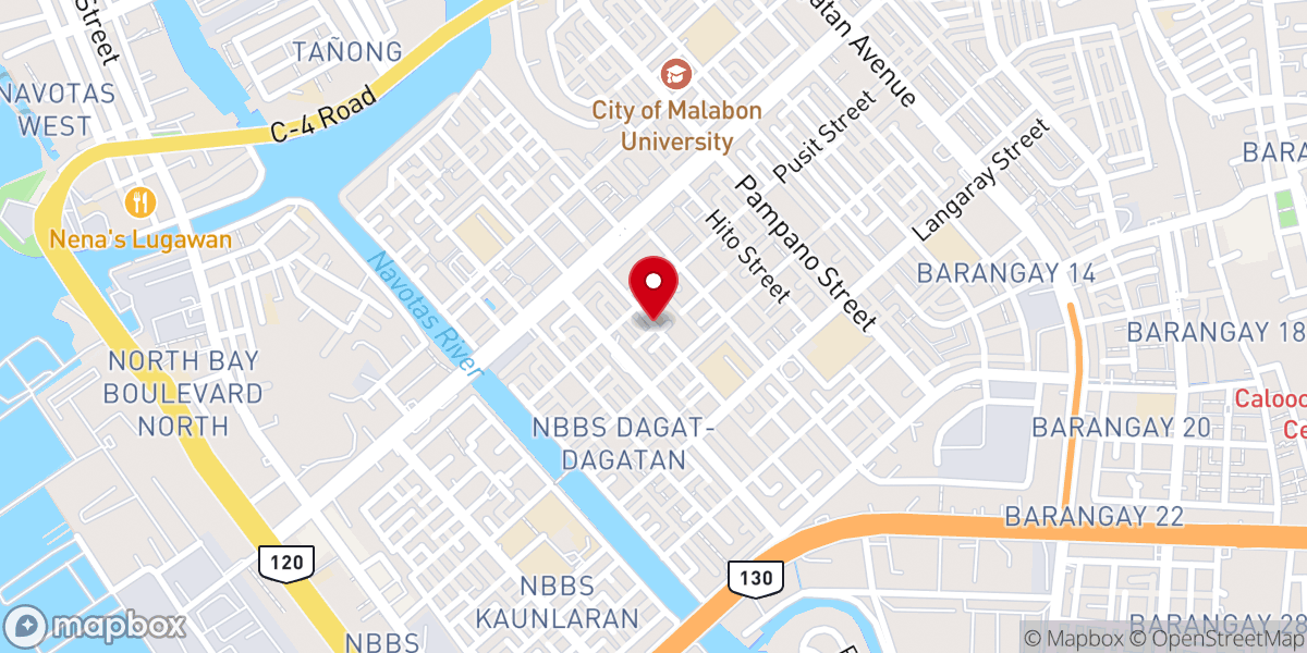 Map showing location of United Pentecostal Church Malabon