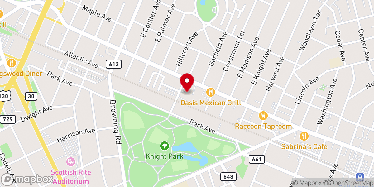 Map showing location of Collingswood Manor, a UMC Community