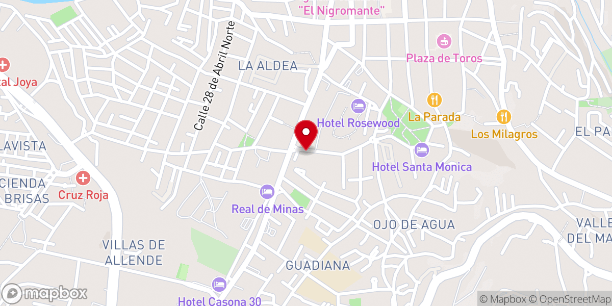 Map showing location of Iglesia Anglicana de San Pablo Apóstol