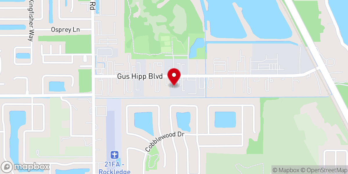 Map showing location of Salvation Army Church