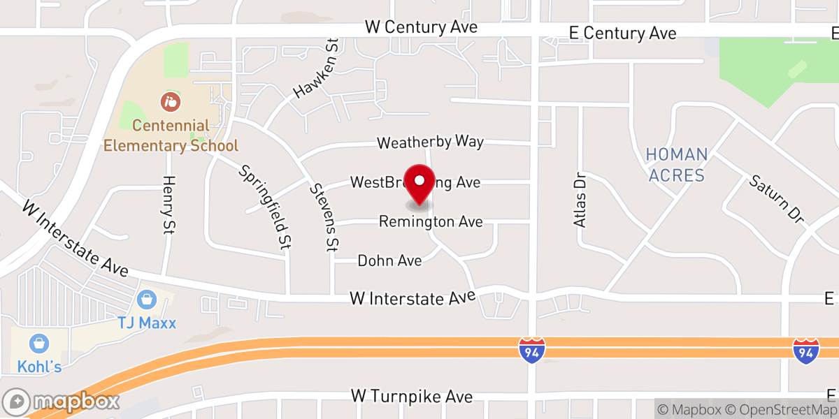 Map showing location of Heritage Church