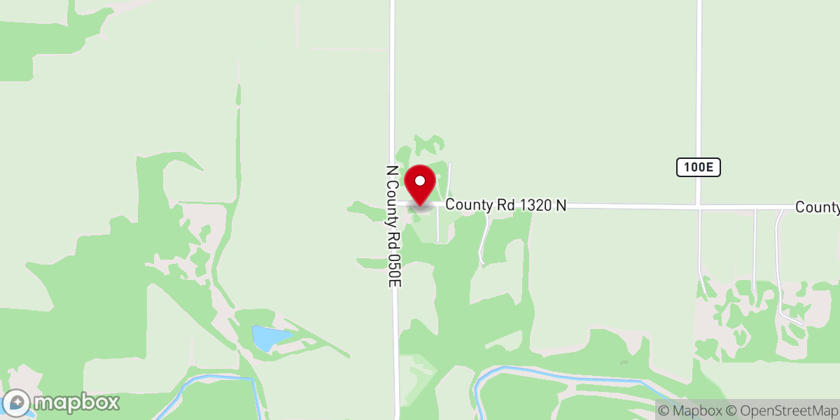 Map showing location of Mount Zion Church