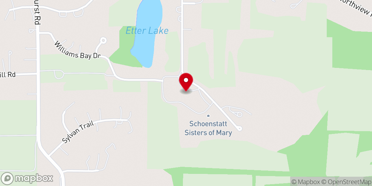 Map showing location of Schoenstatt Sisters of Mary, Waukesha, WI