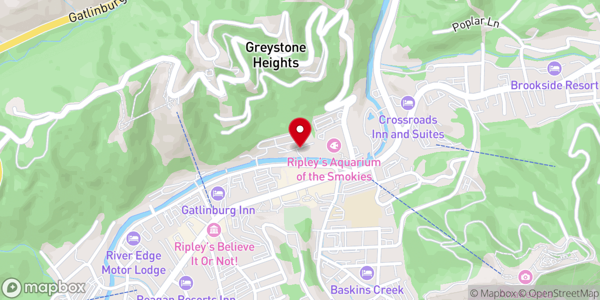Map showing location of River Terrace Wedding Services