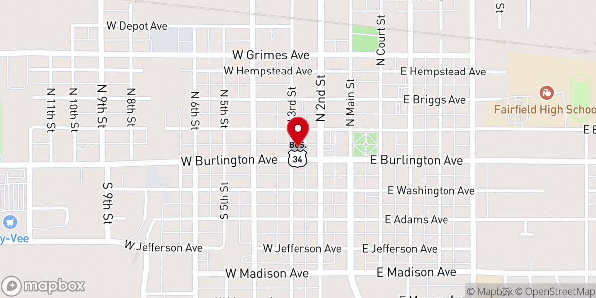 Map showing location of Phoenix Rising Hall