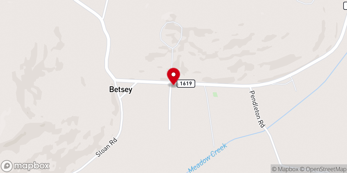 Map showing location of Meadow Creek Community Church