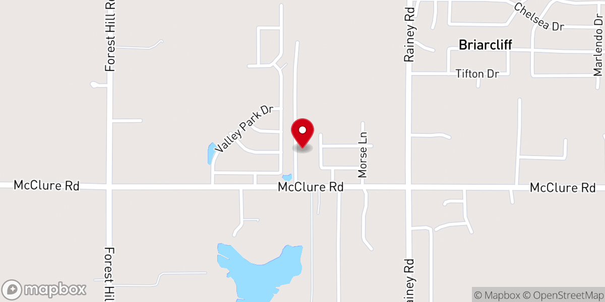 Map showing location of New Canney Creek Missionary Baptist Church