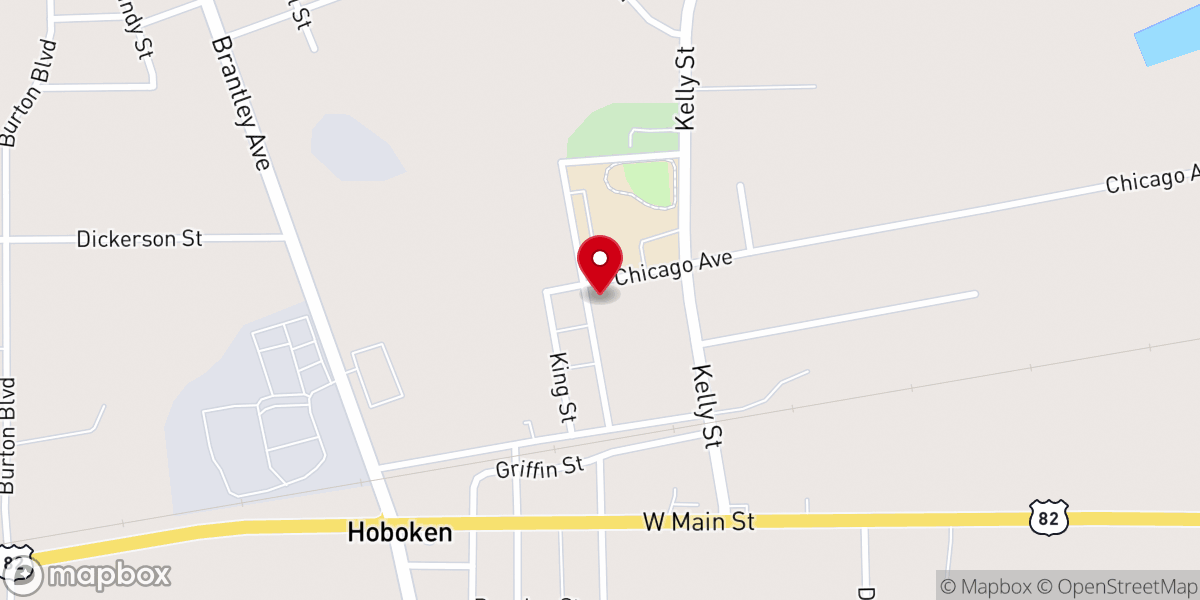 Map showing location of Hoboken Pre K