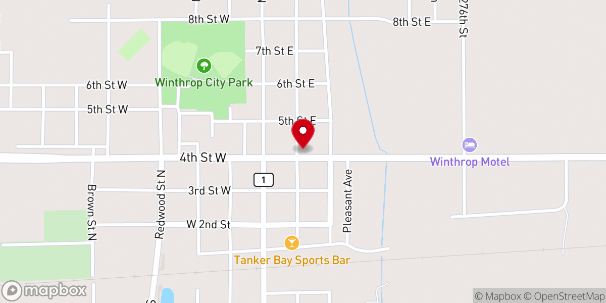 Map showing location of Faith United Church