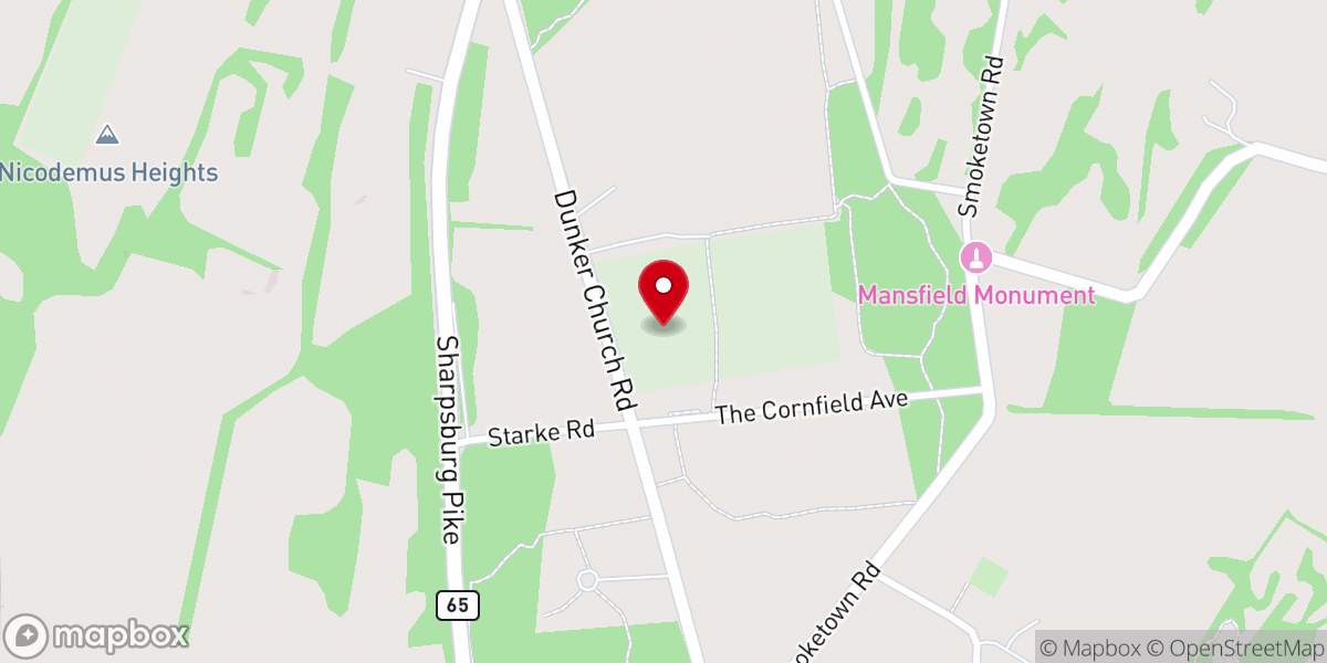 Map showing location of The Cornfield