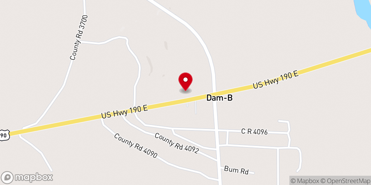 Map showing location of Abundant Life Fellowship Assembly of God