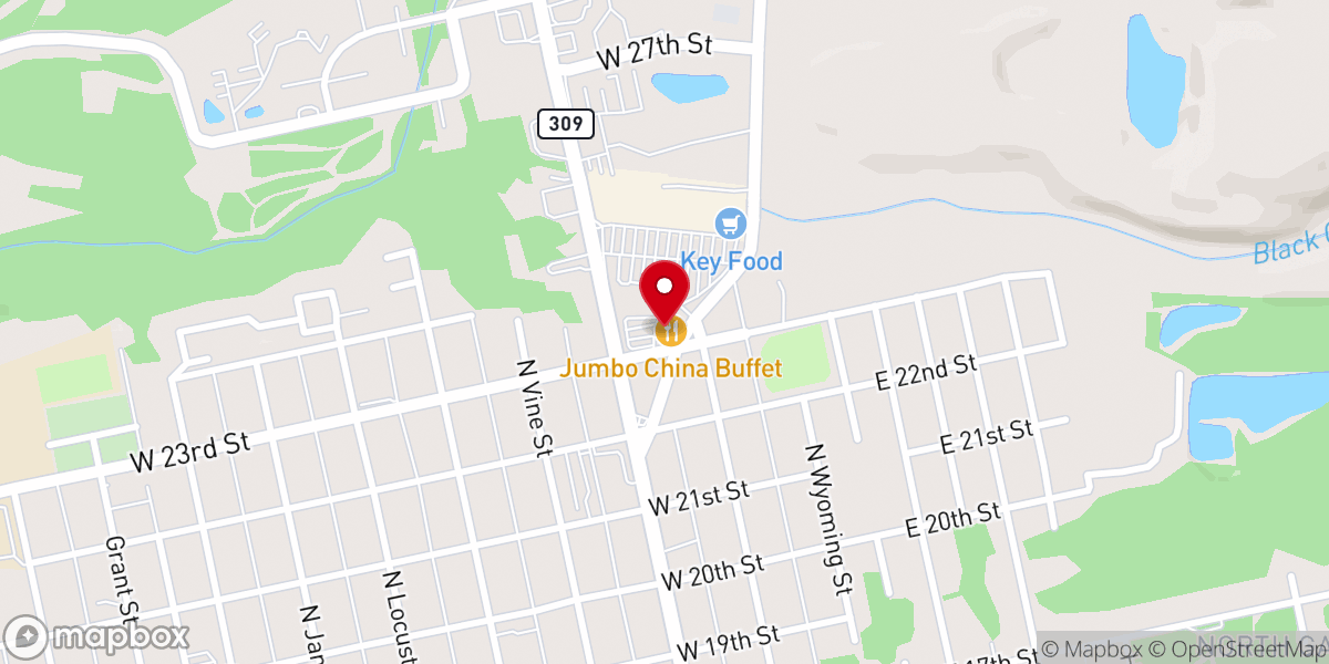 Map showing location of Prime Buffet
